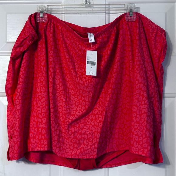 Lane Bryant coral animal print swim skirt, size 32 - Picture 4 of 7